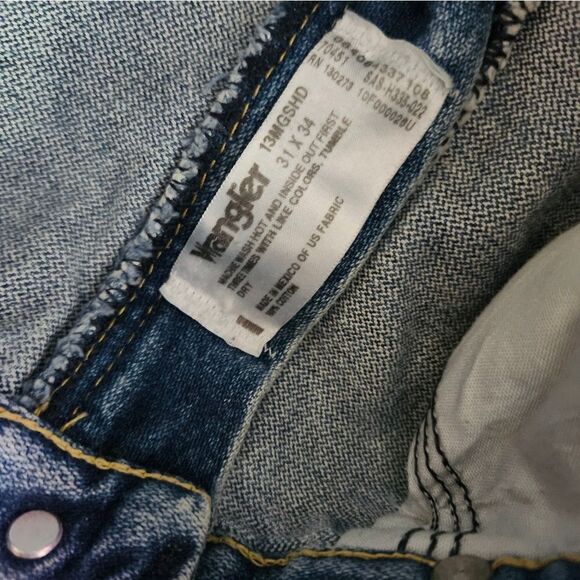 Vintage Distressed Wrangler Jeans 31 x 34 Worn Aged - Picture 7 of 8